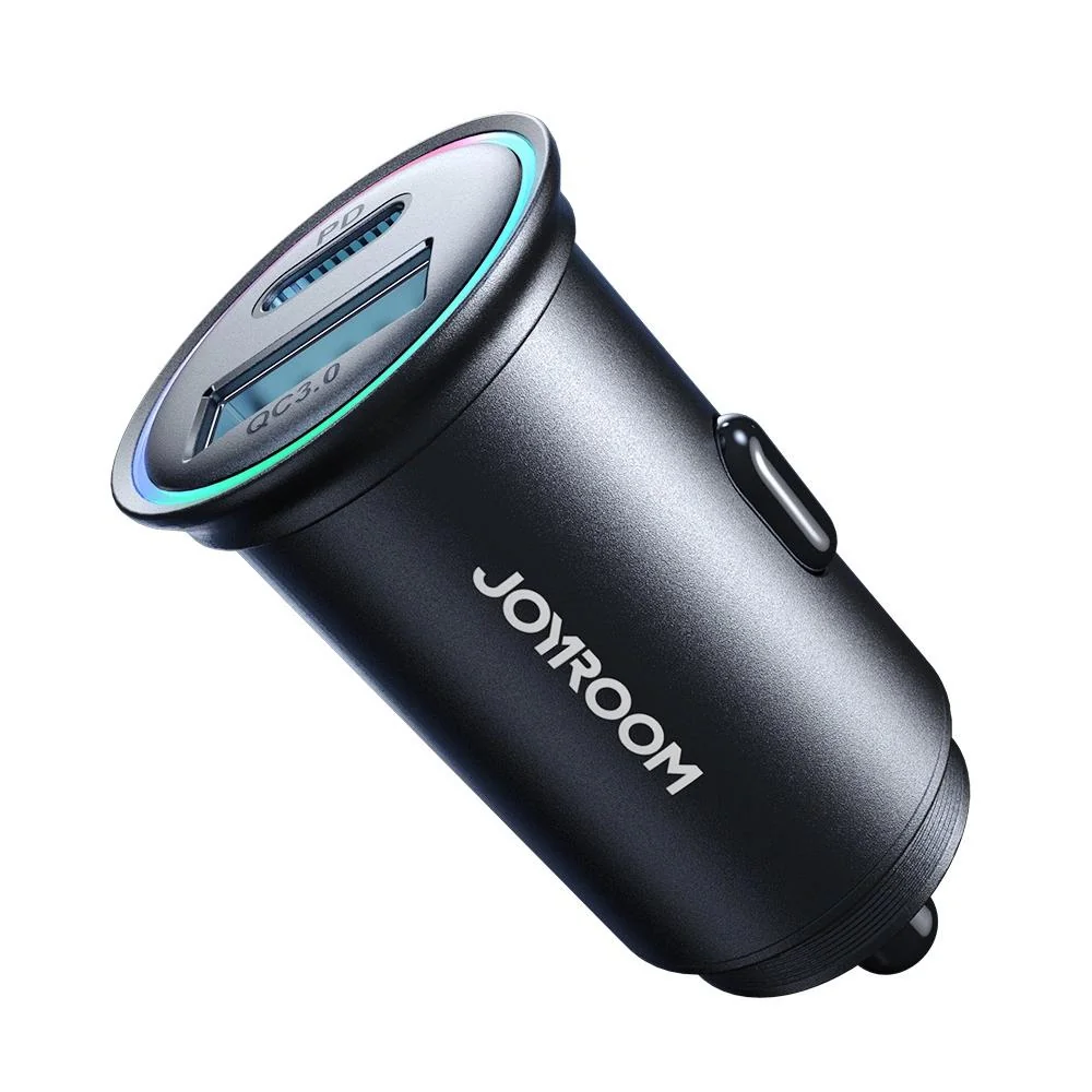 Joyroom JR-CCN04 autonabíjačka USB / USB-C 60W, čierna 