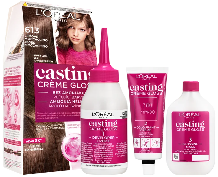 L'Oréal Paris Casting Crème Gloss semipermanentná farba na vlasy 61 ľadové moccaccino