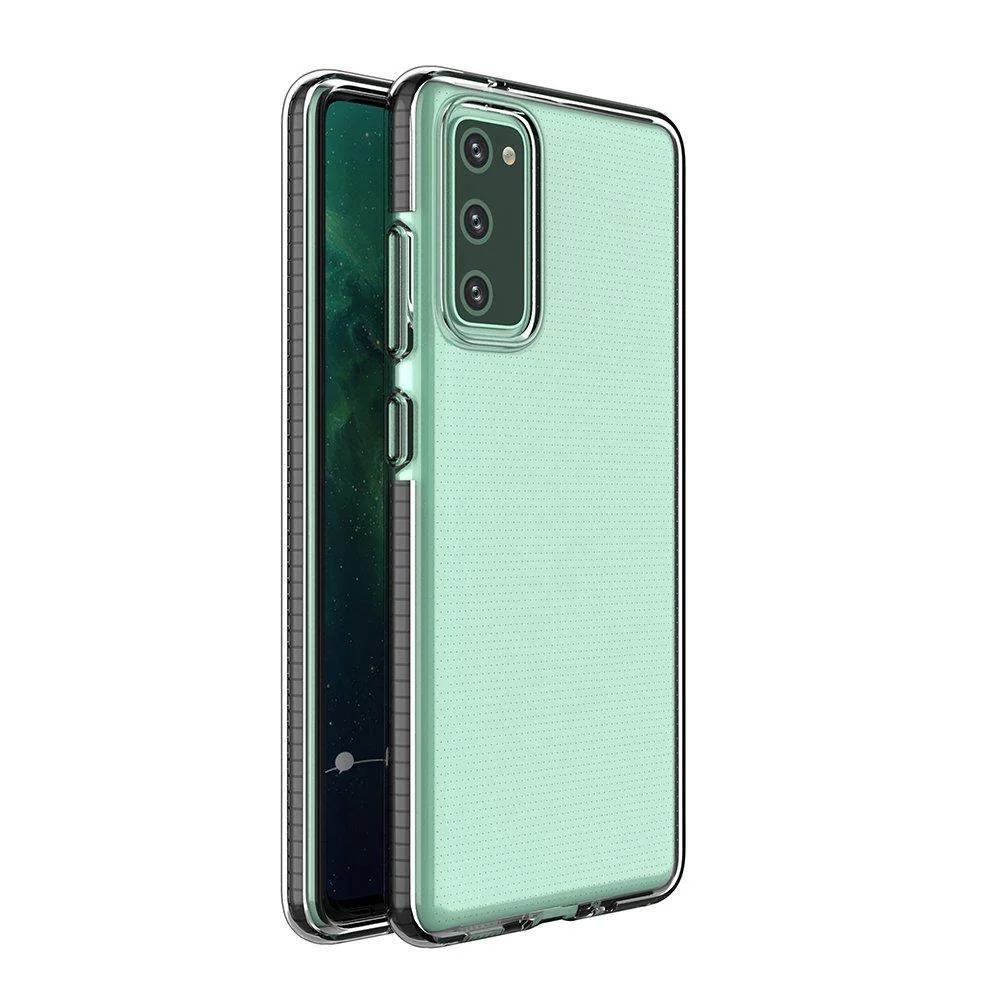 MG Spring Case silikónový kryt na Samsung Galaxy A72 4G, čierny 