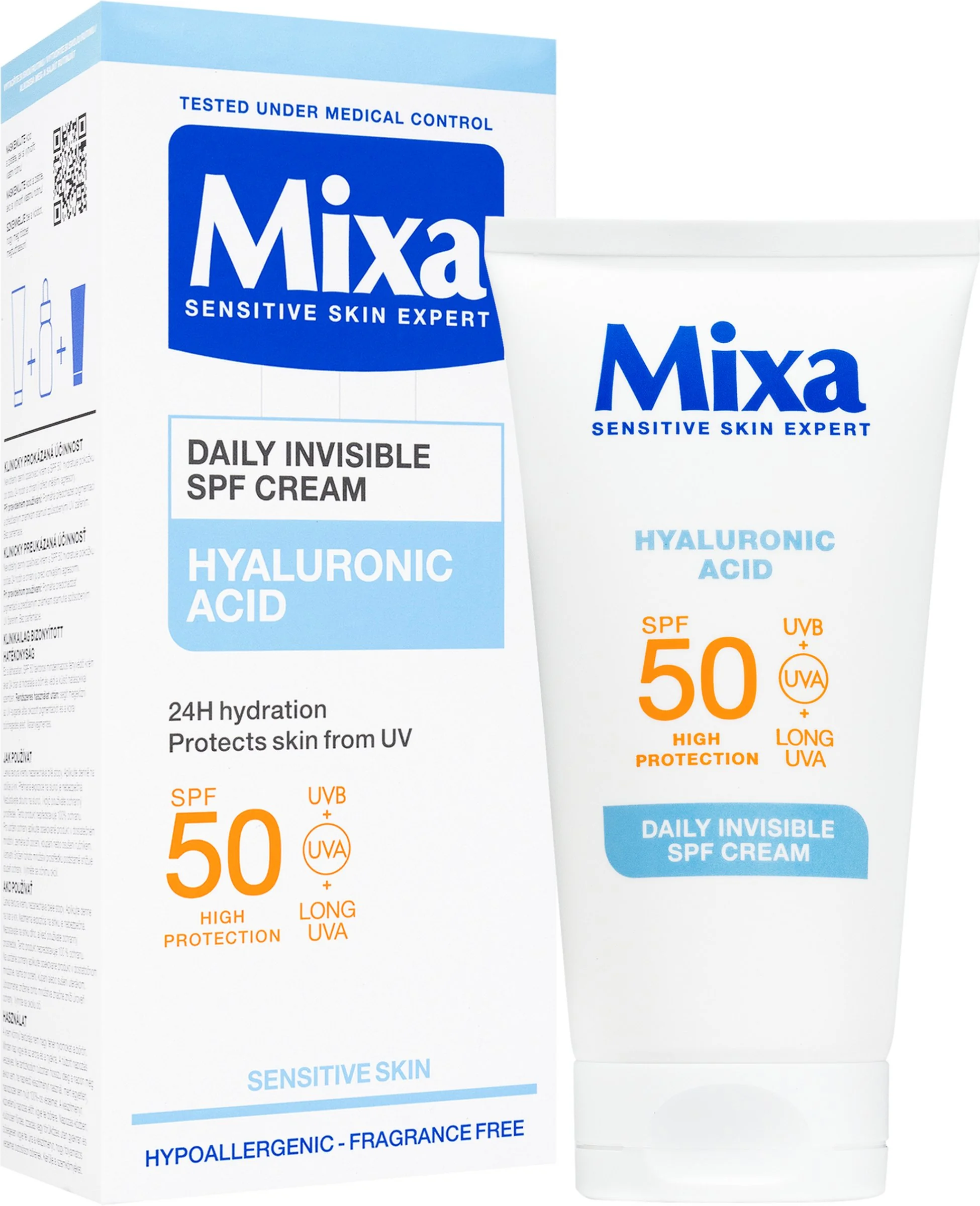 MIXA neviditel´ný denný krém SPF 50