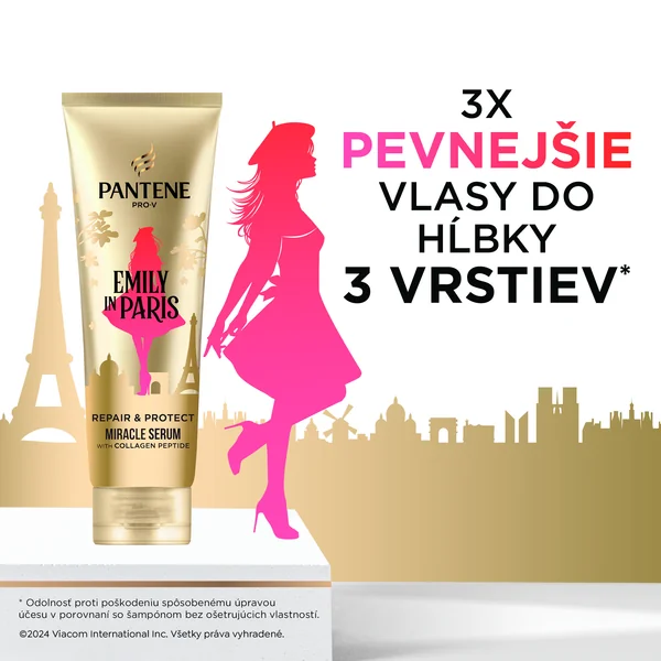 Pantene Pro-V Súprava produktov Pantene x Emily in Paris: sérum, olej a maska na vlasy 1×1 ks, darčeková sada