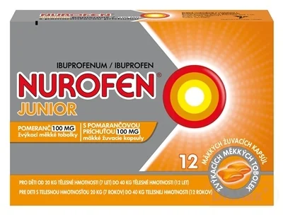 NUROFEN Junior s pomarančovou príchuťou 100 mg