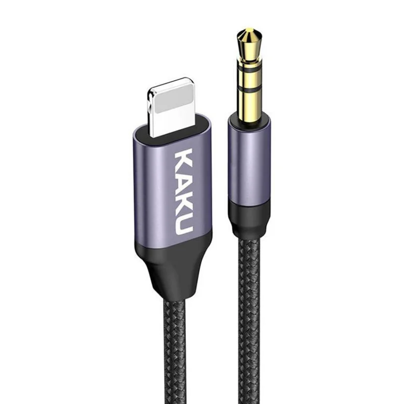 KAKU KSC-427 audio kábel Lightning / 3.5mm jack 1m, čierny 