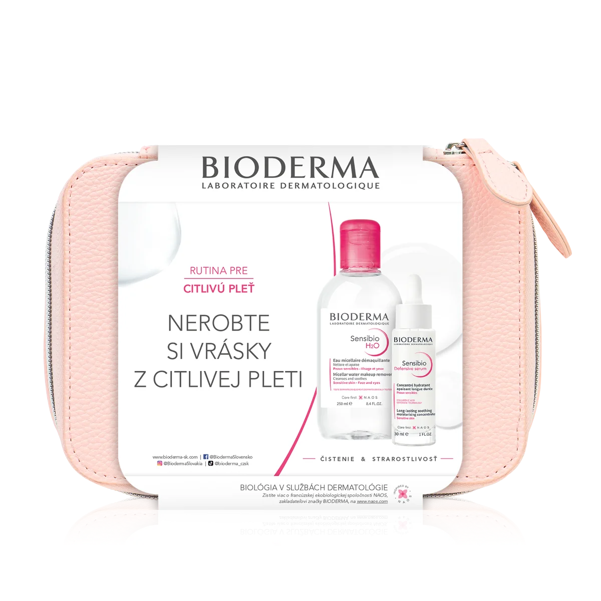 Bioderma Sensibio darčekový balíček pre citlivú pleť a vrásky 1×1 ks, darčeková sada