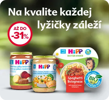 HiPP  zľava až do -31 %