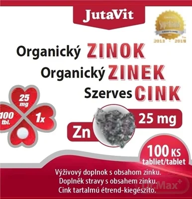 JutaVit Organický Zinok 25 mg