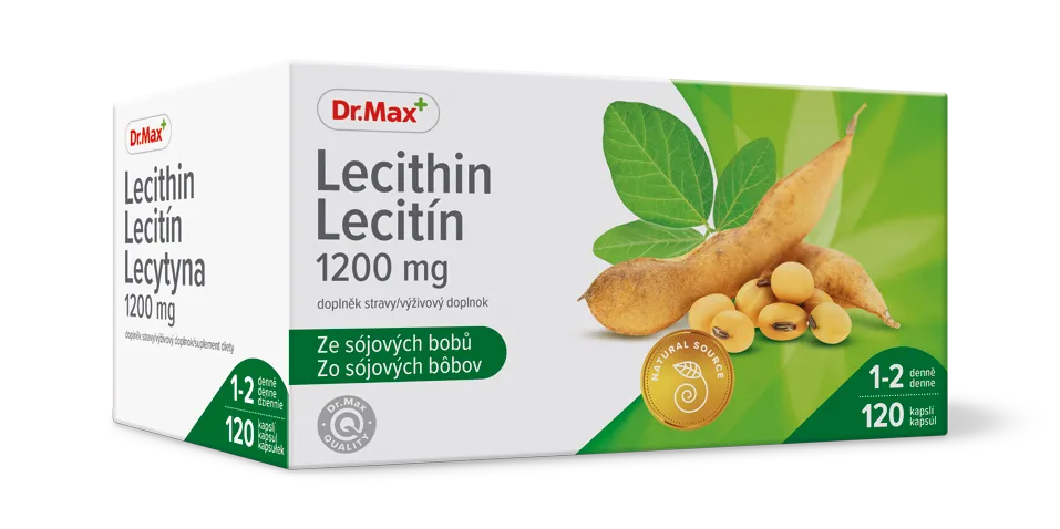 Dr. Max Lecitín 1200 mg 1×120 cps, výživový doplnok
