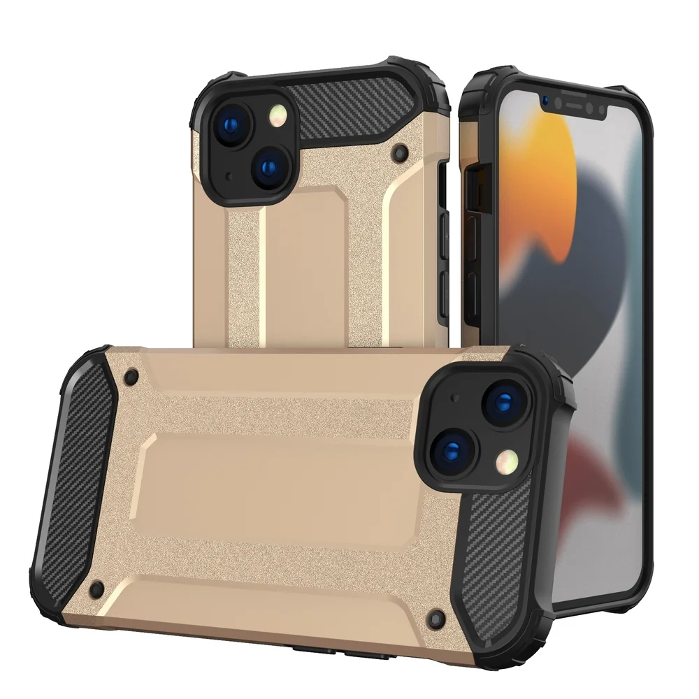 MG Hybrid Armor plastový kryt na iPhone 13, zlatý 