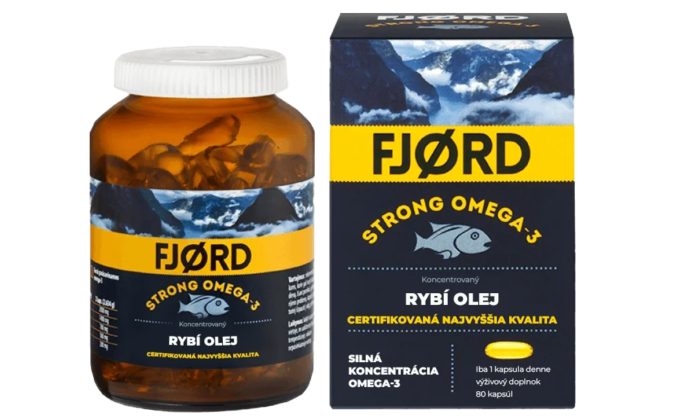 Fjord Strong Omega-3 Rybí olej 80 cps