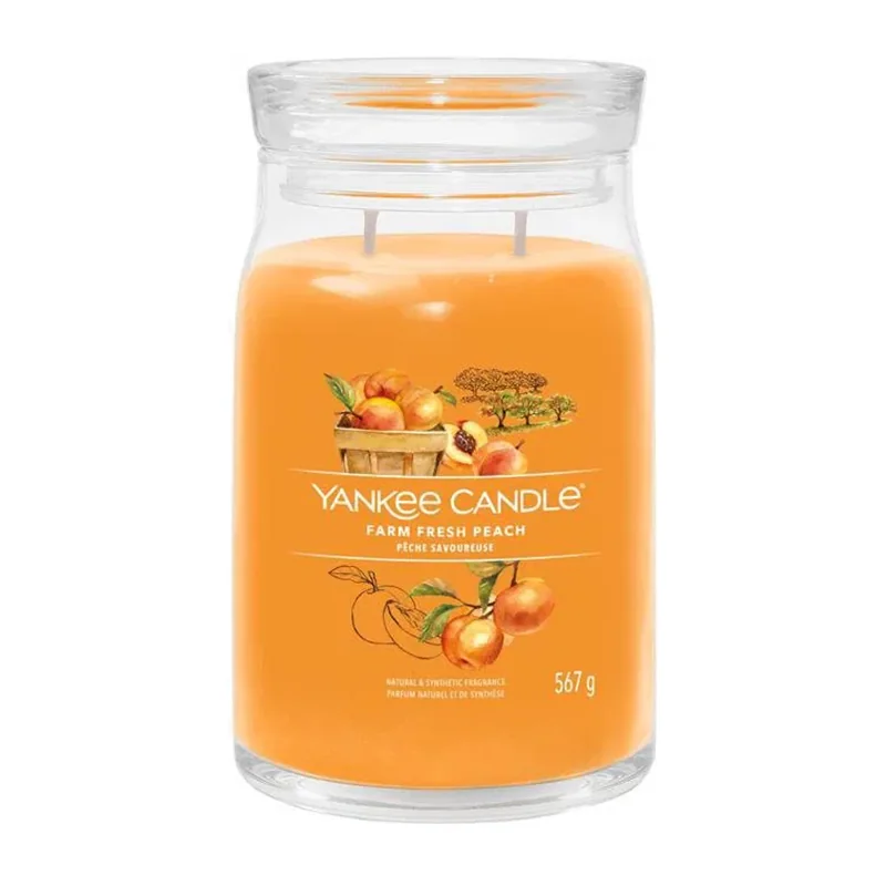 Yankee Candle vonná sviečka 567g Farm Fresh Peach