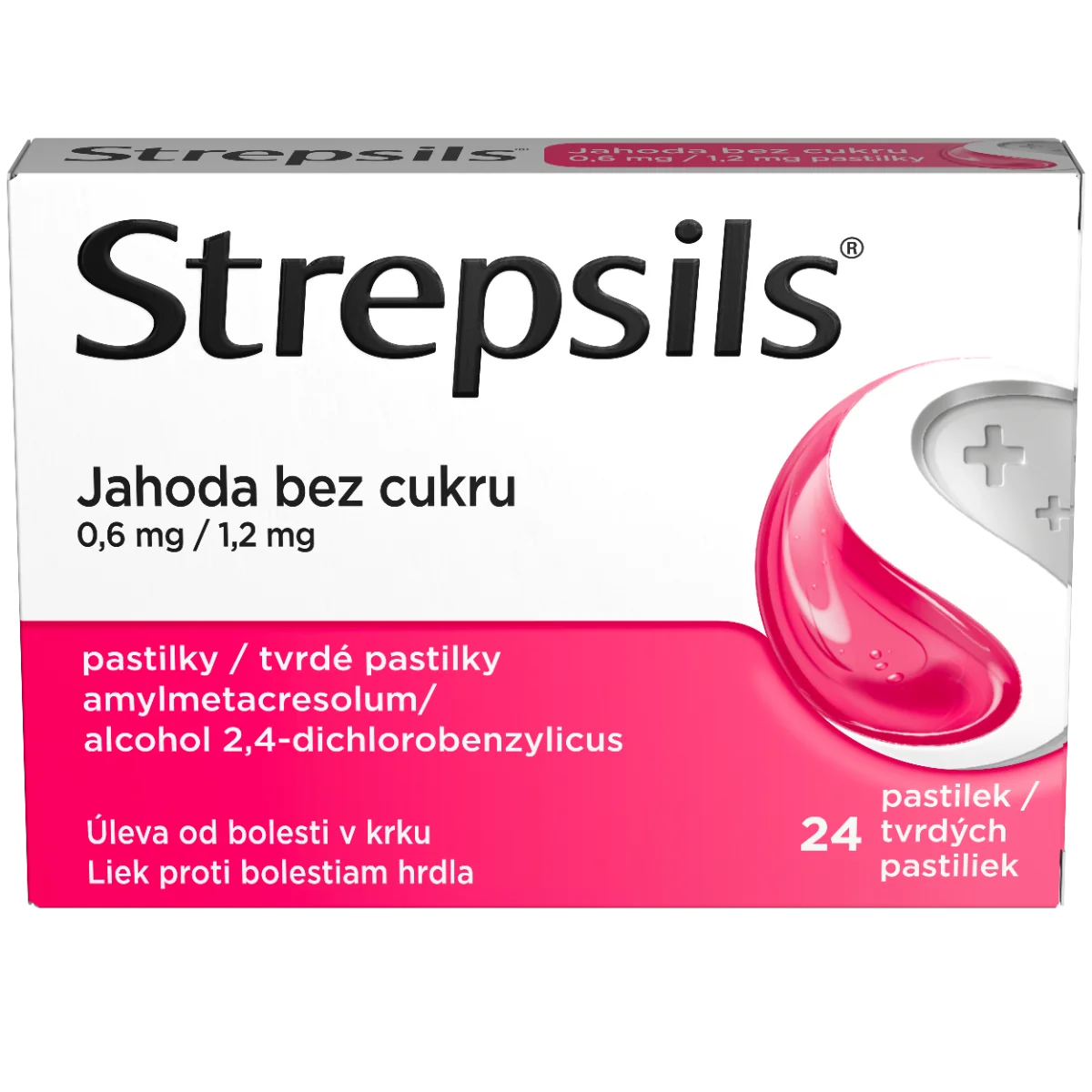 Strepsils Jahoda bez cukru