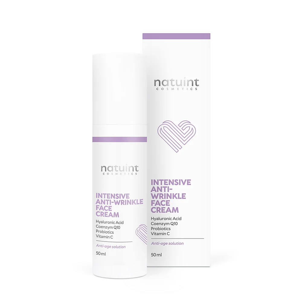 Natuint cosmetics - Krém proti vráskam s kyselinou hyalurónovou Intensive Anti-Wrinkle Face Cream