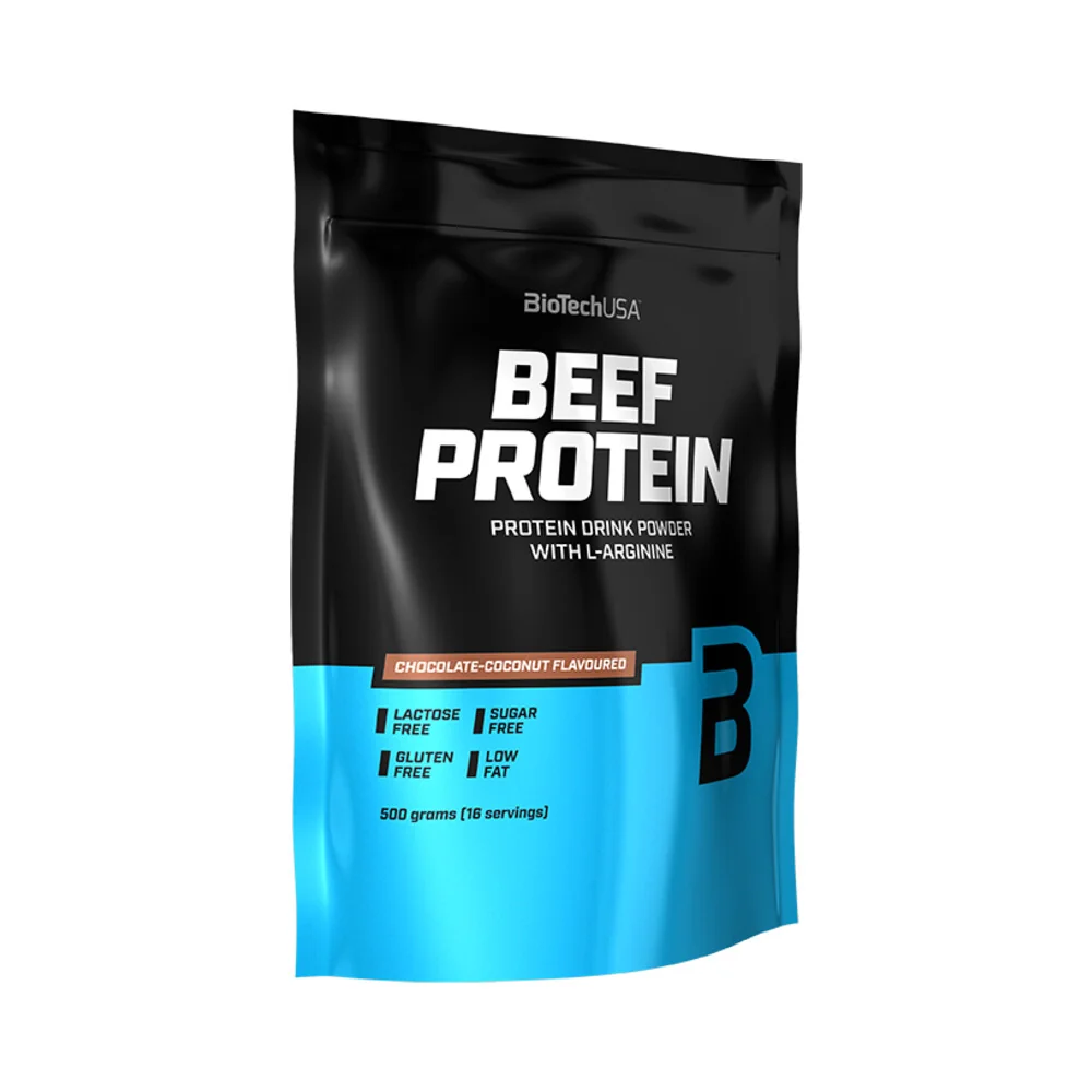 BioTech USA Beef Protein 500 g jahoda