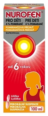 NUROFEN pre deti 4% pomaranč