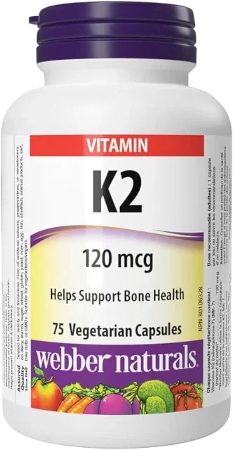 WEBBER NATURALS Vitamín K2 120 mcg