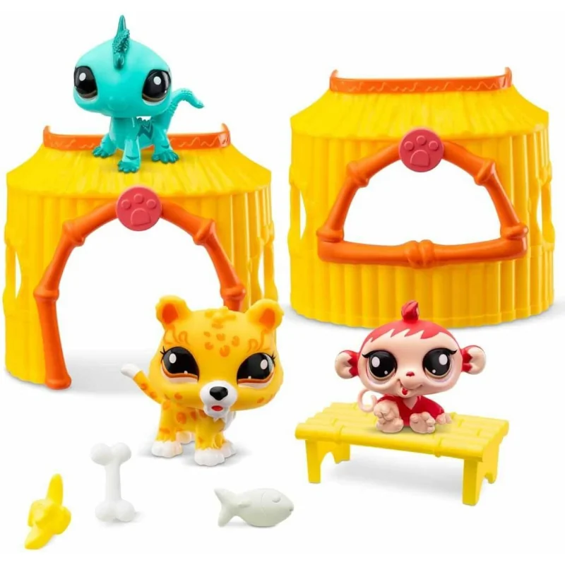 Littlest Pet Shop Tiki Jungle - Zvieratká z Džungľe, 3 postavičky 