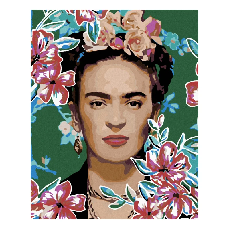 ZUTY - Diamantové maľovanie (s rámom) - Frida Kahlo I 