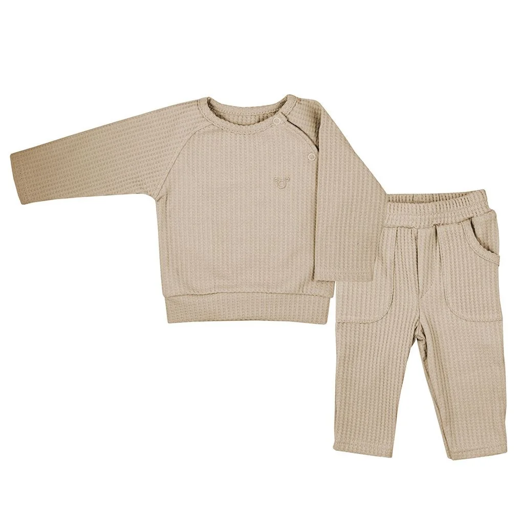 Dojčenské tričko s dlhým rukávom a tepláčky Koala Bello beige 62 (3-6m), 20C52413