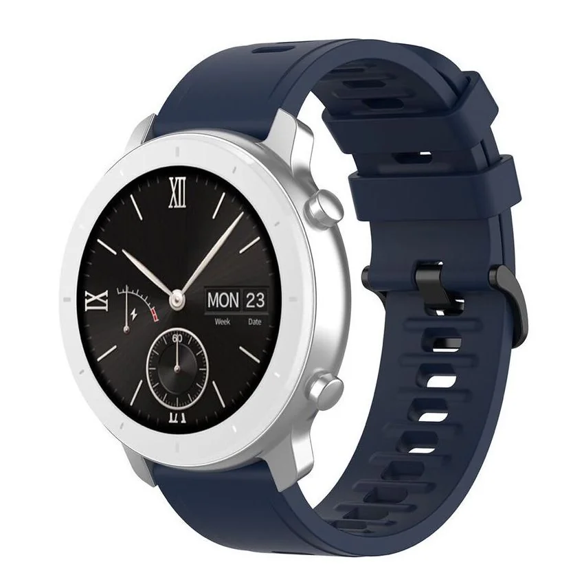 BStrap Silicone V3 remienok na Huawei Watch GT3 42mm dark blue