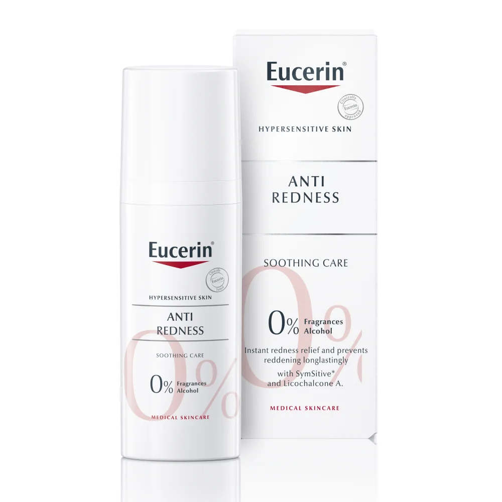 Eucerin ANTI-REDNESS upokojujúci krém 1×50 ml, pre citlivú pleť so sklonom k začervenaniu