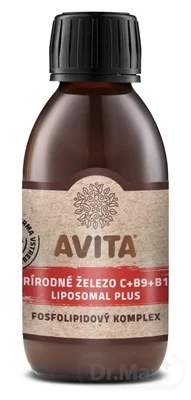 AVITA PRÍRODNÉ ŽELEZO C+B9+B12 LIPOSOMAL PLUS