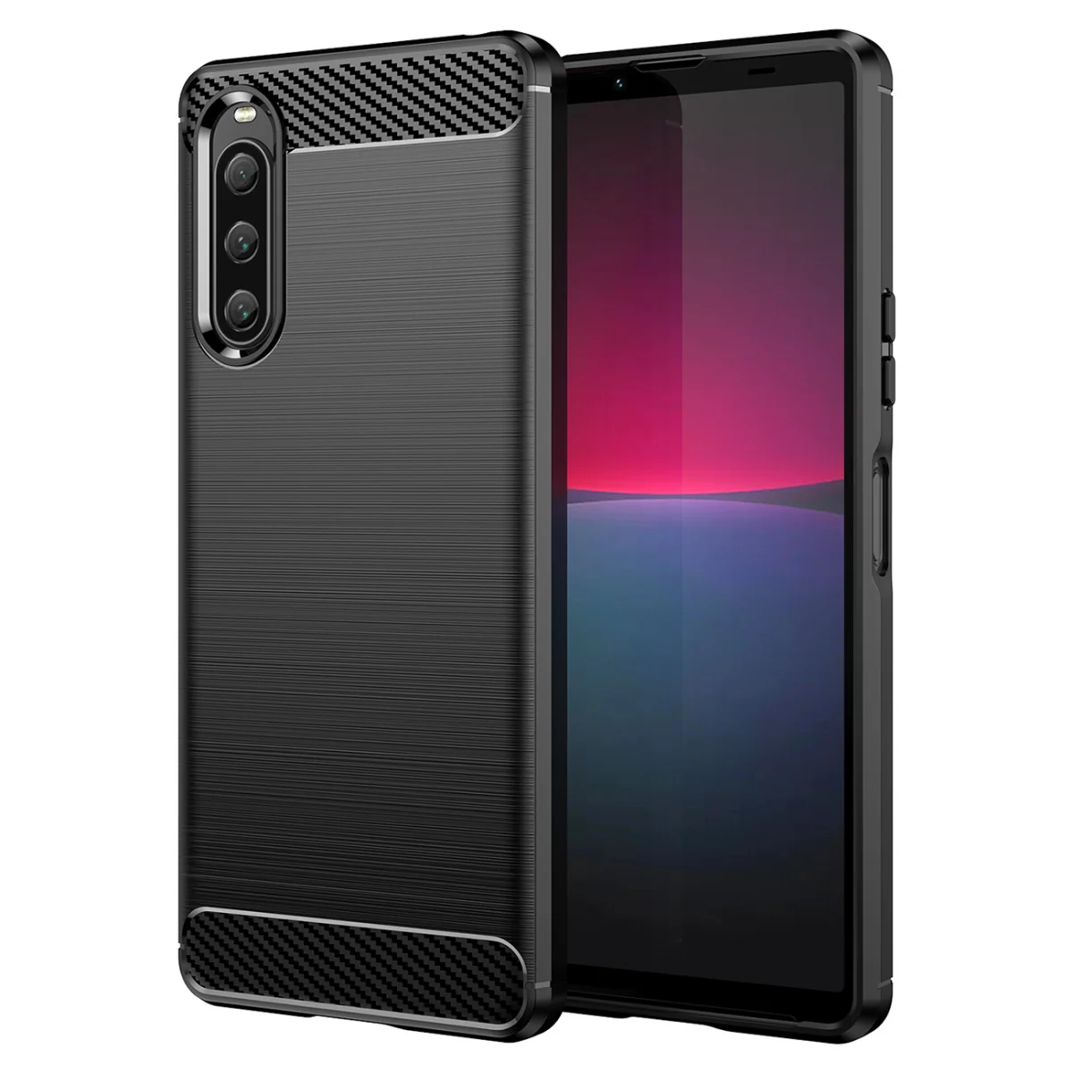 MG Carbon kryt na Sony Xperia 10 V čierny