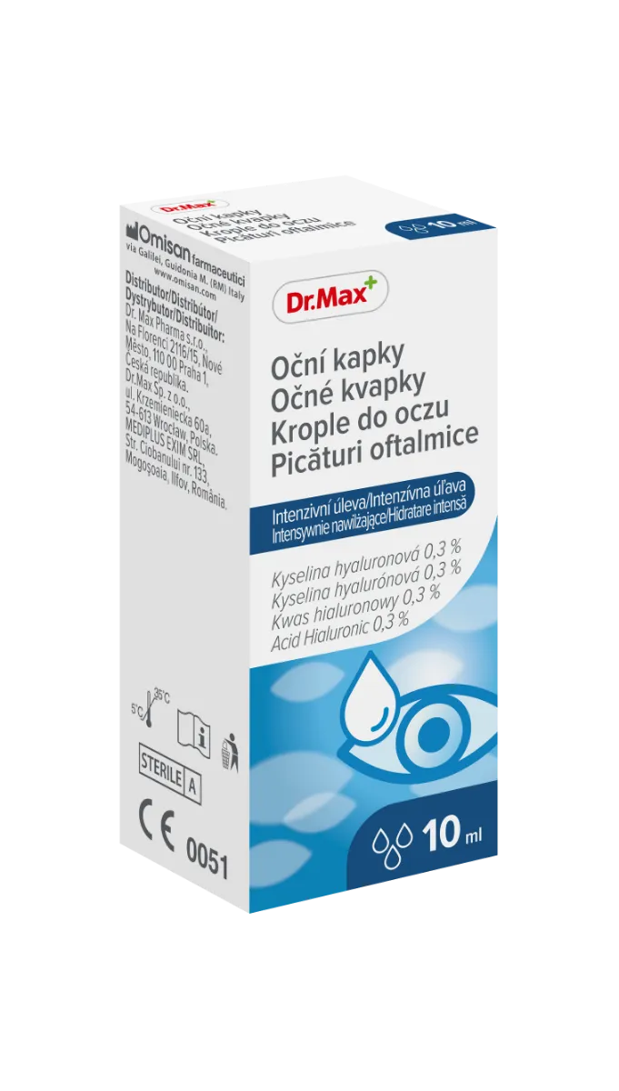 Dr. Max Očné kvapky - intenzívna úľava 1×10 ml, očná voda