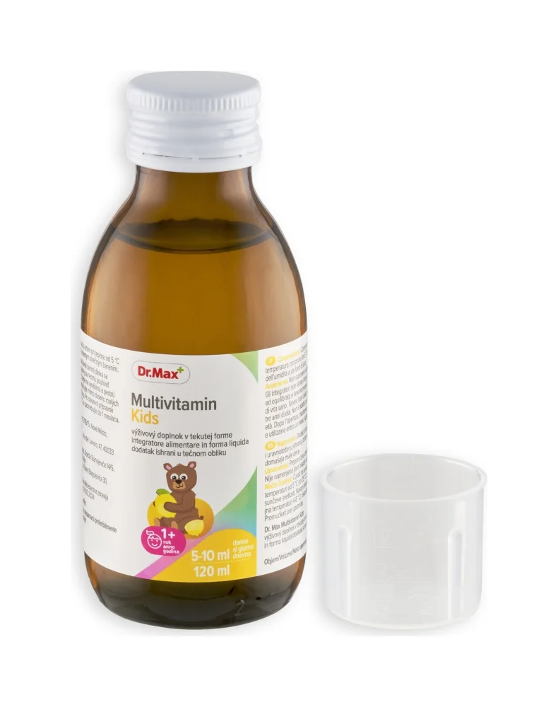 Dr. Max Multivitamin Kids 1×120 ml, multivitamín pre deti v tekutej forme