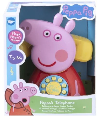 Alltoys telefón prasiatko Peppa 1×1 ks, telefón prasiatko