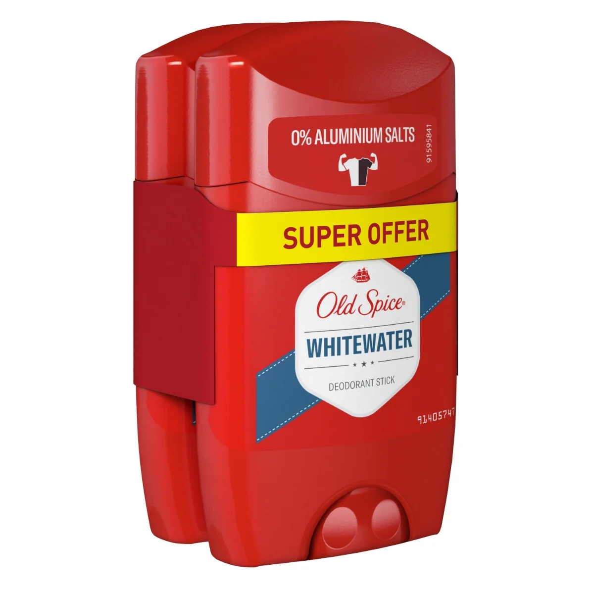 Old Spice Whitewater tuhý deodorant pre mužov 2x50 ml 2×50 ml, tuhý deodorant