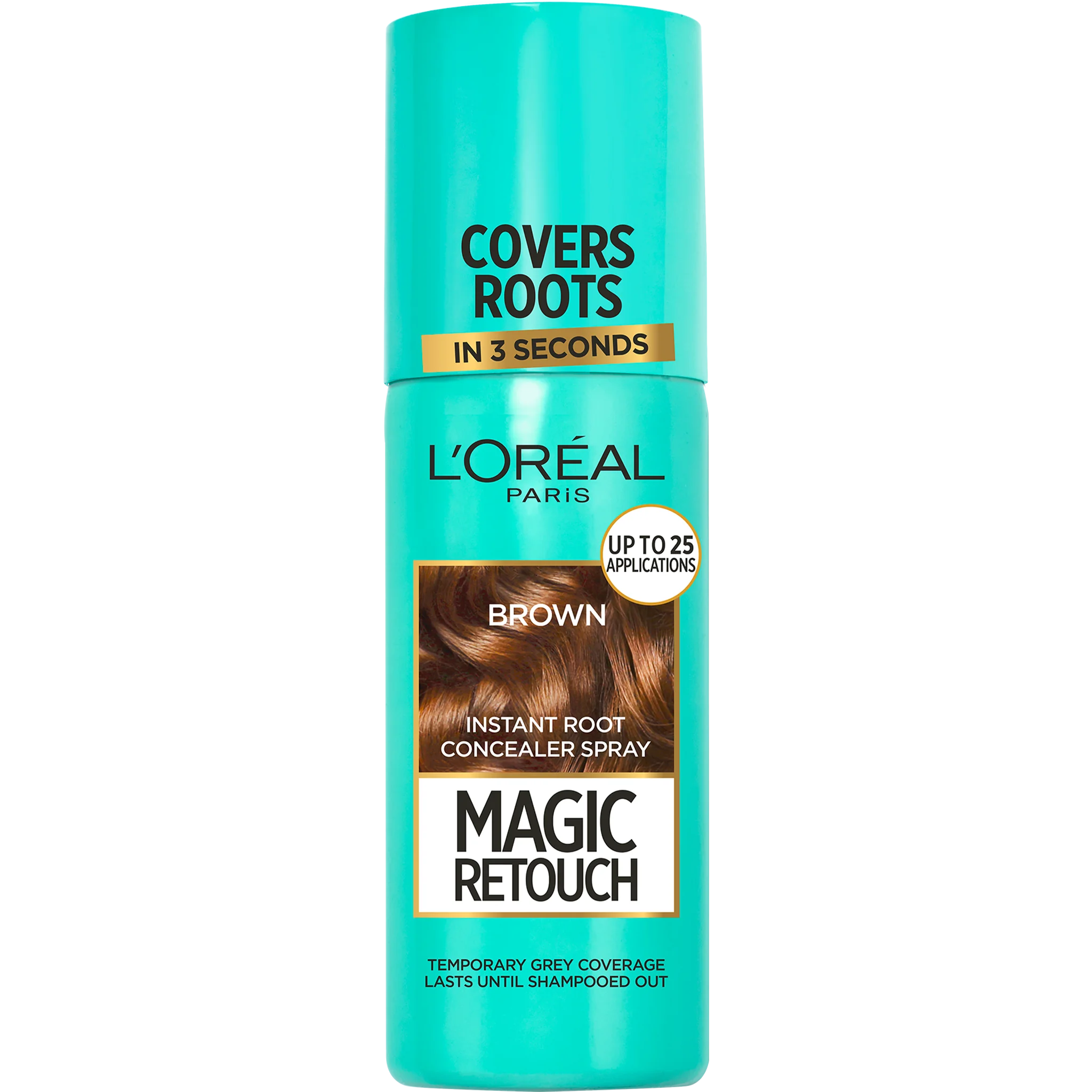 L'Oréal Paris Magic Retouch sprej na vlasy na zakrytie odrastov svetlo hnedá, 75 ml 1×75 ml, sprej