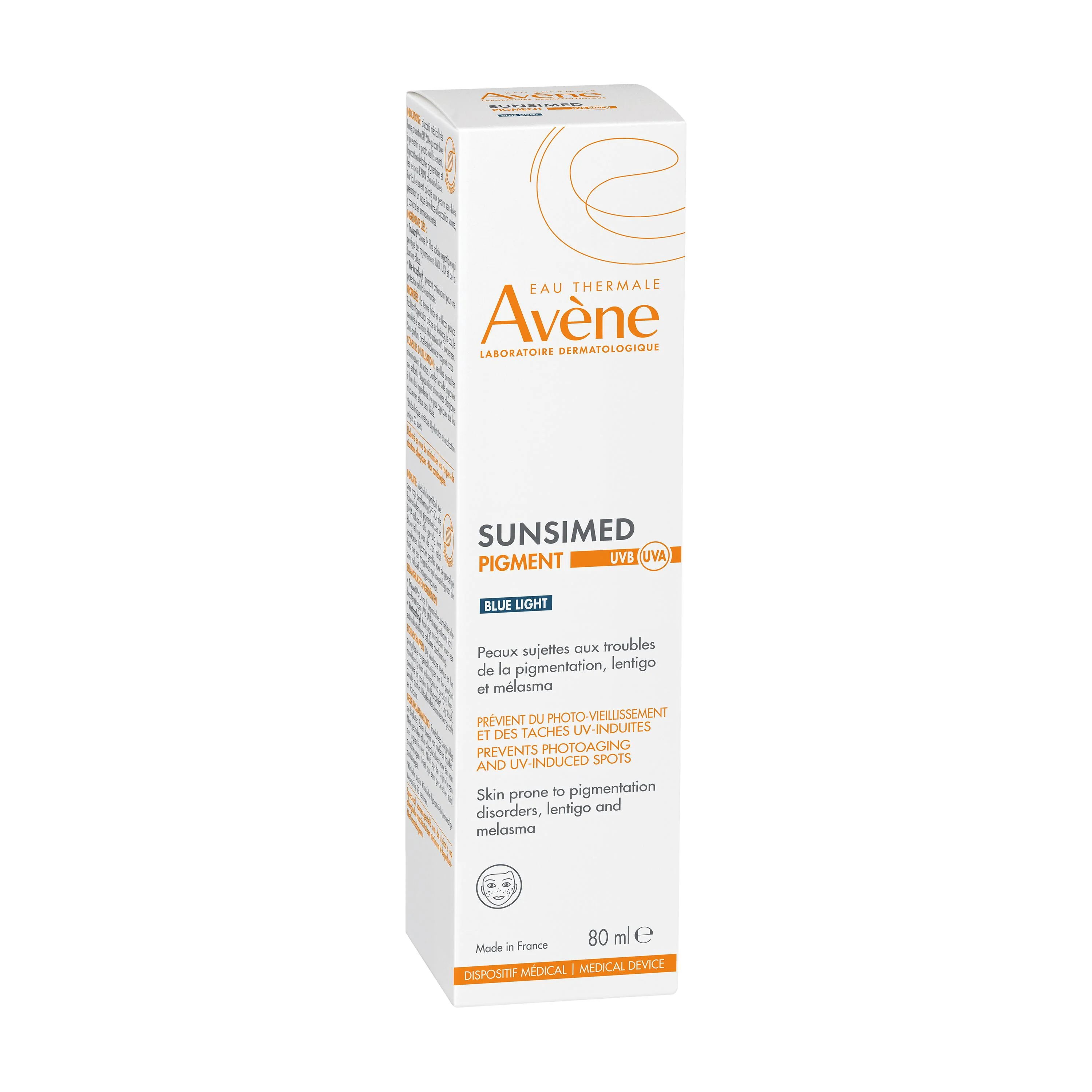 AVENE SUNSIMED PIGMENT, SPF 50+ 1×80 ml, zdravotnícka pomôcka