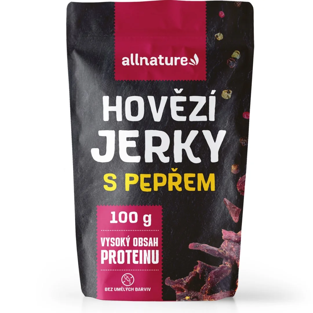 Allnature Beef Pepper Jerky 100g