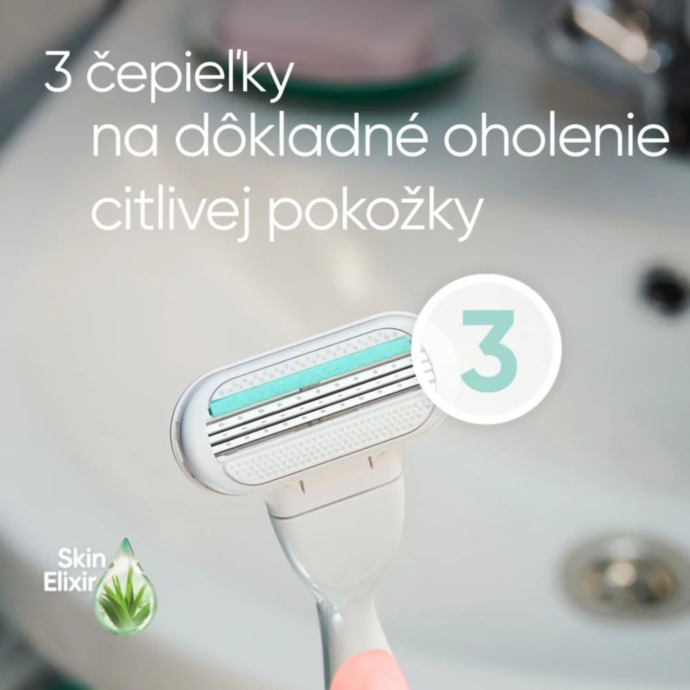 Venus Sensitive Smooth Strojček + 2NH 1×1 ks, holiaci strojček + náhradné hlavice