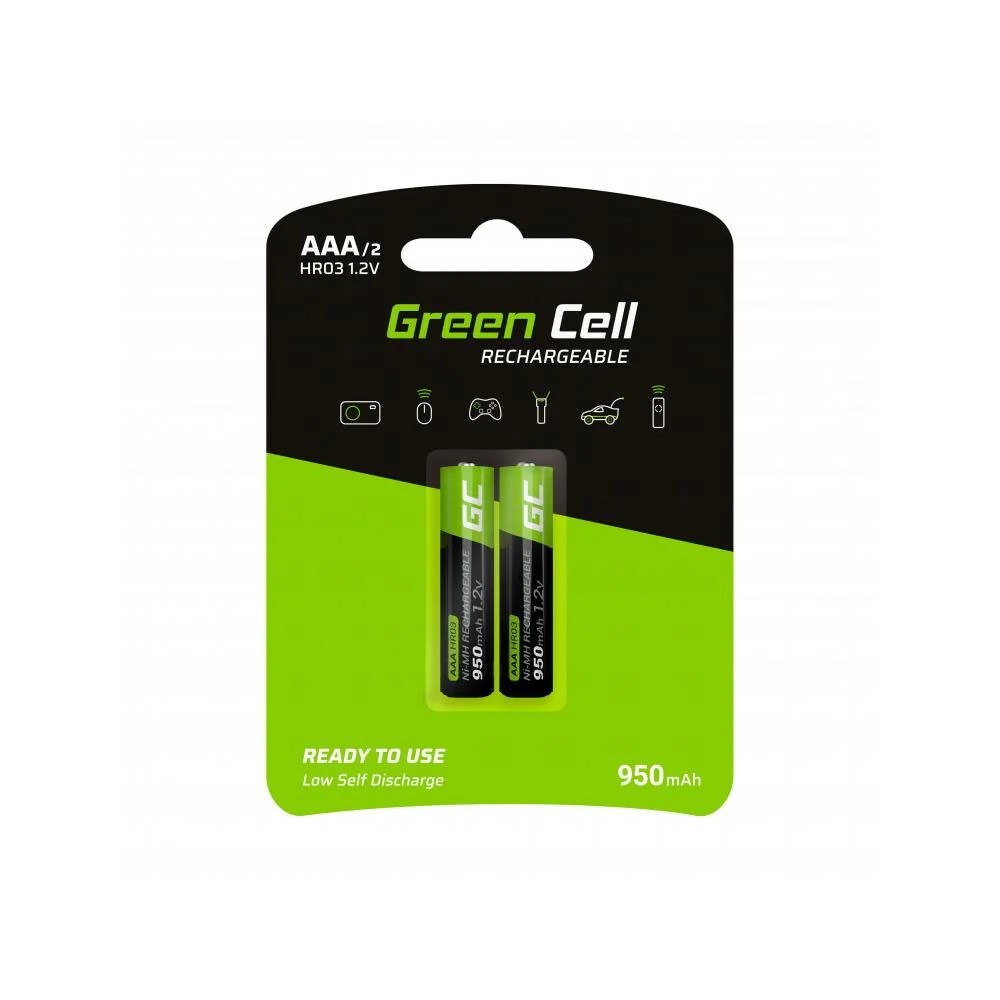 Green Cell GR07 2x AAA HR03 nabíjateľné batérie 950 mAh