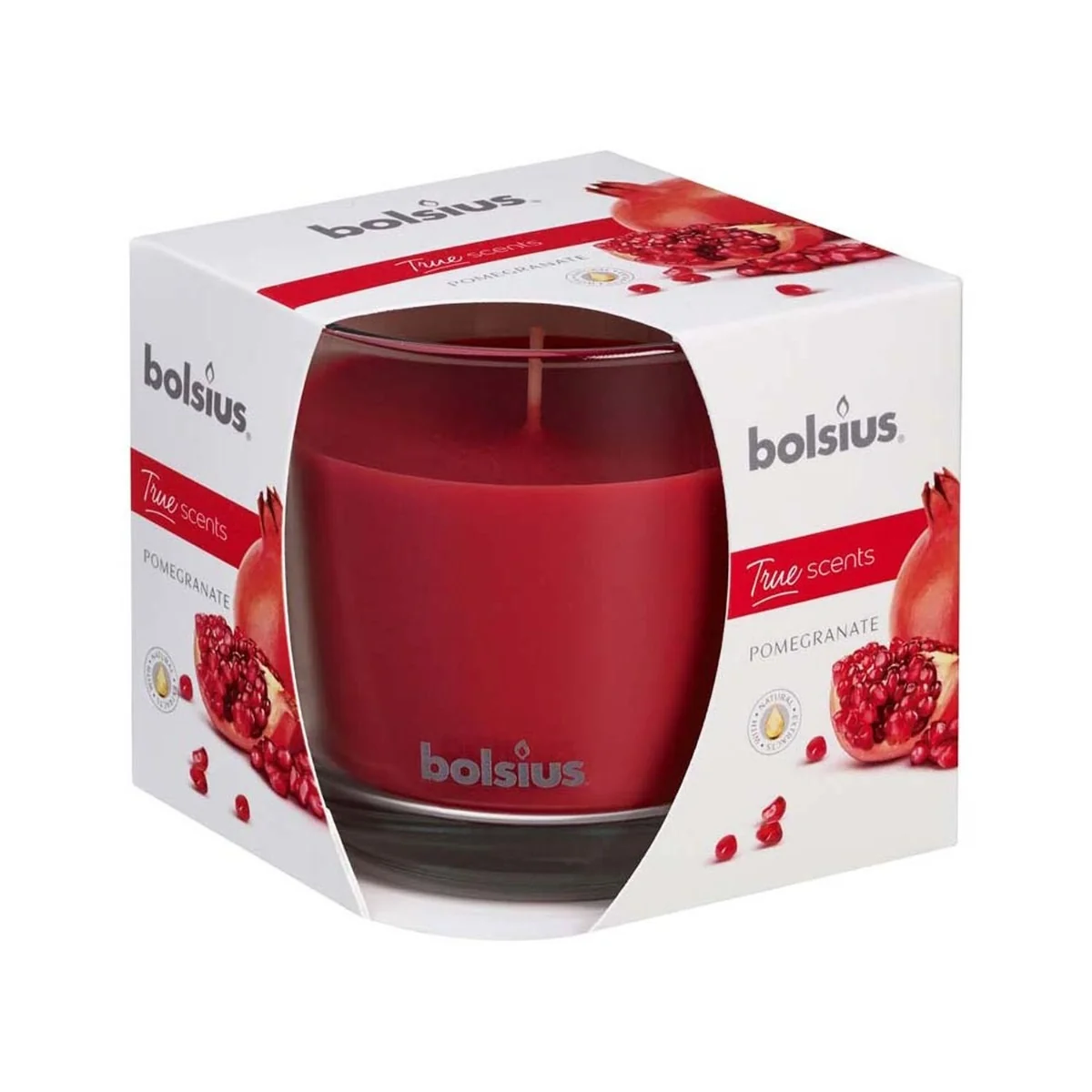 Bolsius Aromatic 2.0 Sklo 95x95mm Pomegranate, vonná svíčka