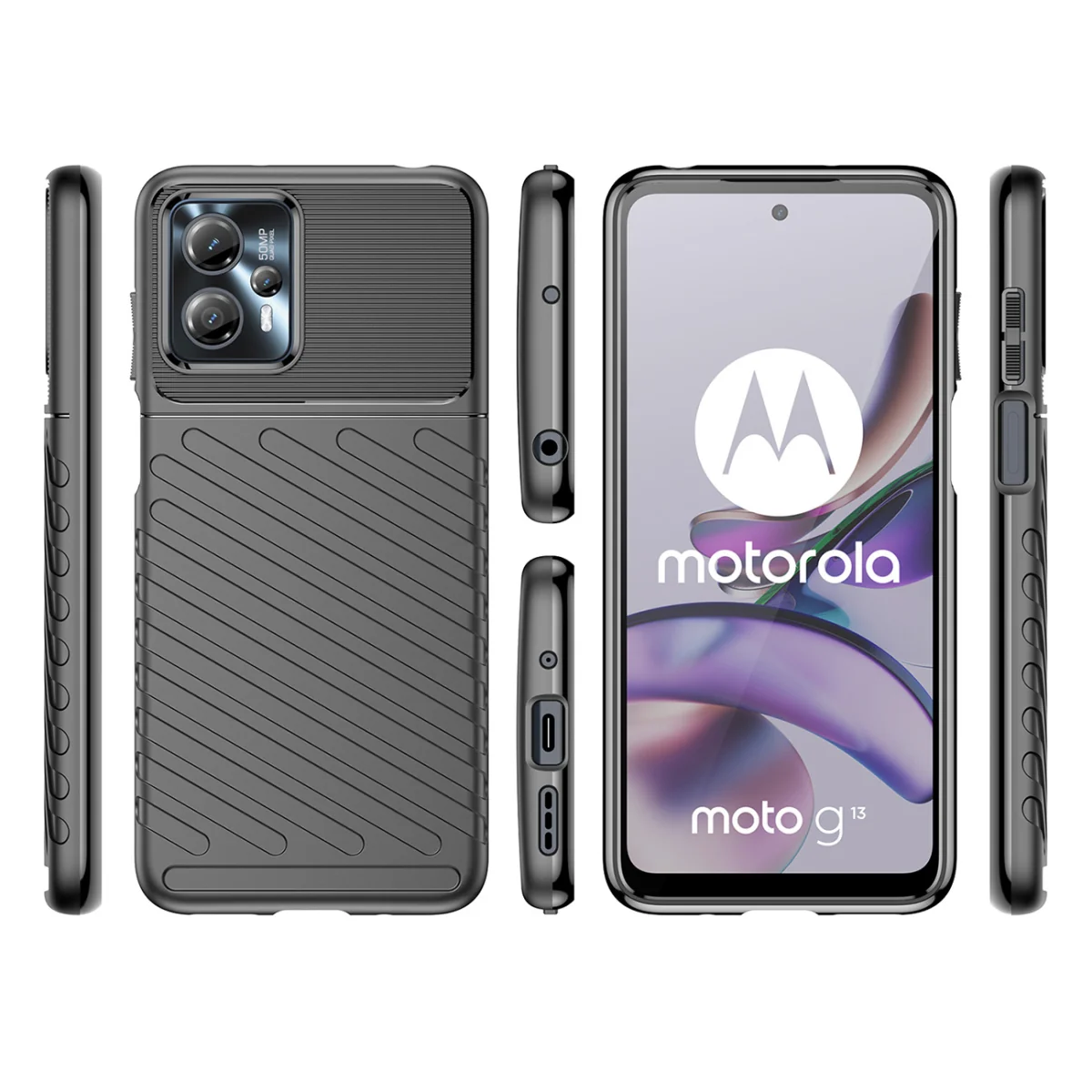 MG Thunder kryt na Motorola Moto G13 čierny