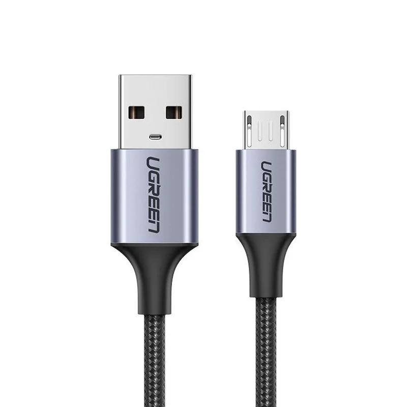 Ugreen kábel USB / Micro USB 2.4A 2m, sivý 