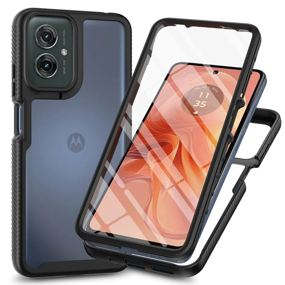 Tech-Protect Defense kryt na Motorola Moto G55 5G, čierny