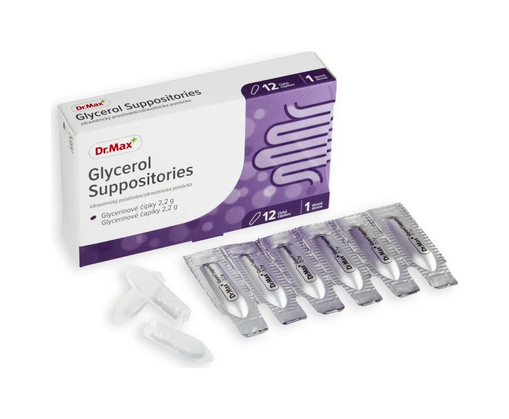 Dr. Max Glycerol Suppositories 2,2 g 1×12 ks