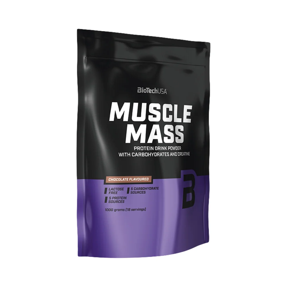 BioTech USA Muscle Mass 1000 g čokoláda