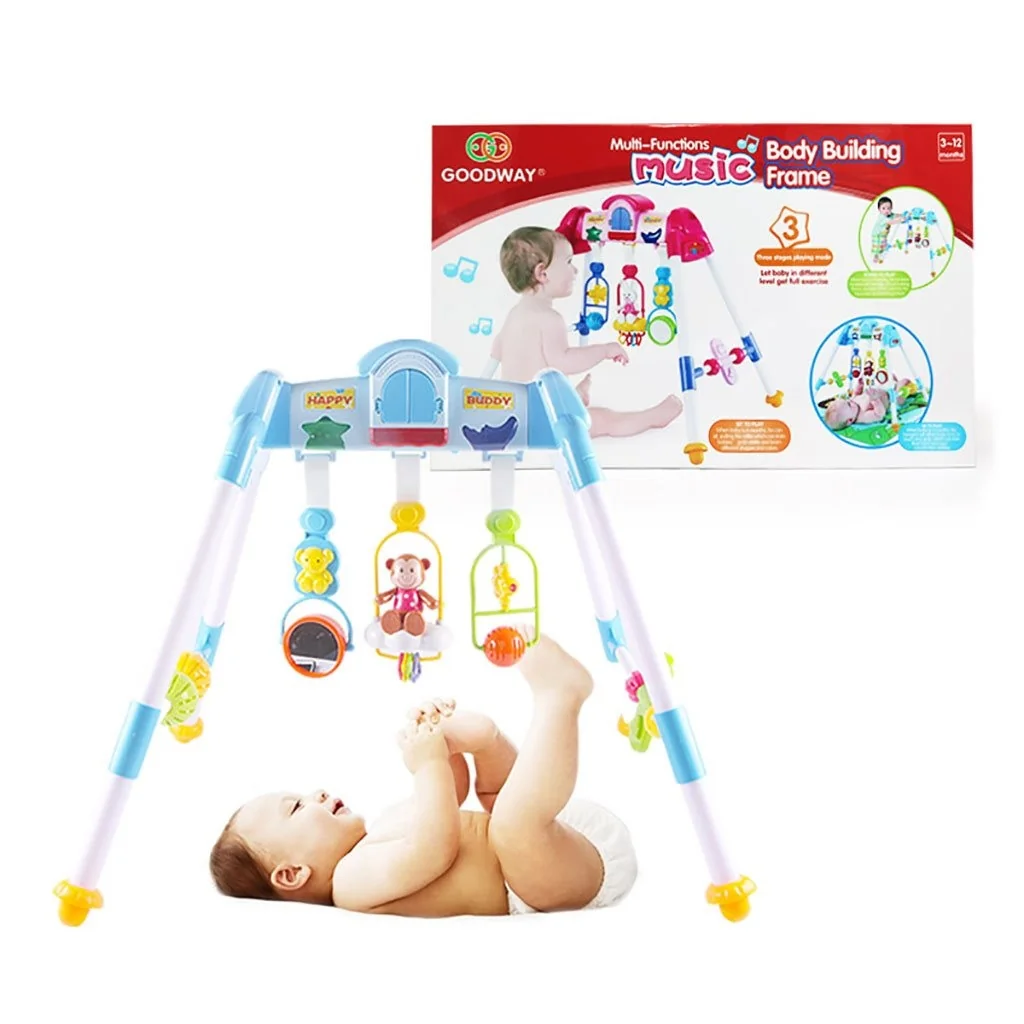 Detská hrajúca edukačná hrazdička De Lux Baby Mix blue , 20C33912 