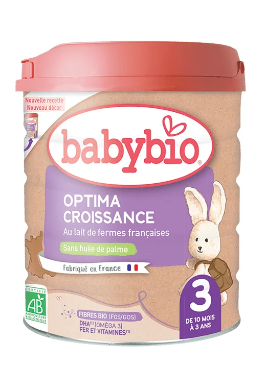 BABYBIO OPTIMA 3 Croissance dojčenské bio mlieko (800 g) 1×800 g