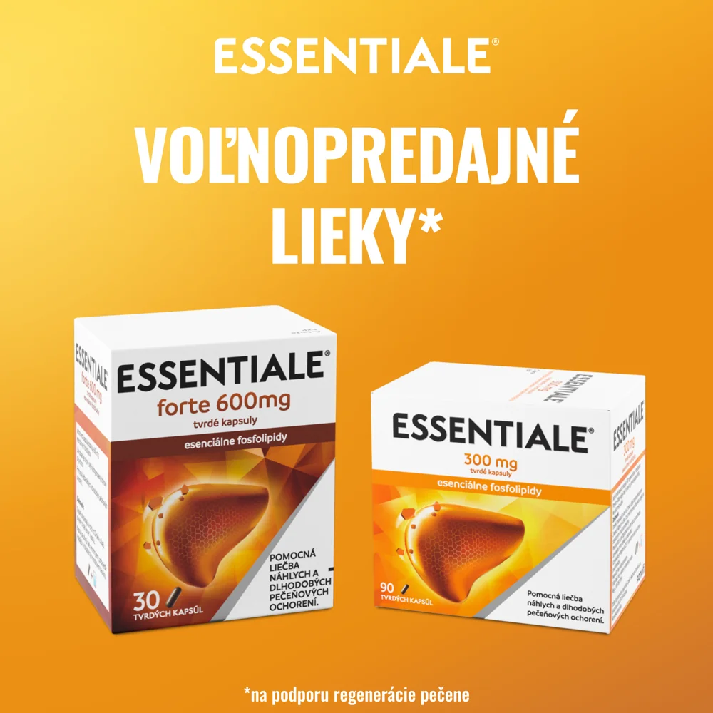 Essentiale forte 600 mg 30 kapsúl 1×30 cps, liečba chorôb pečene