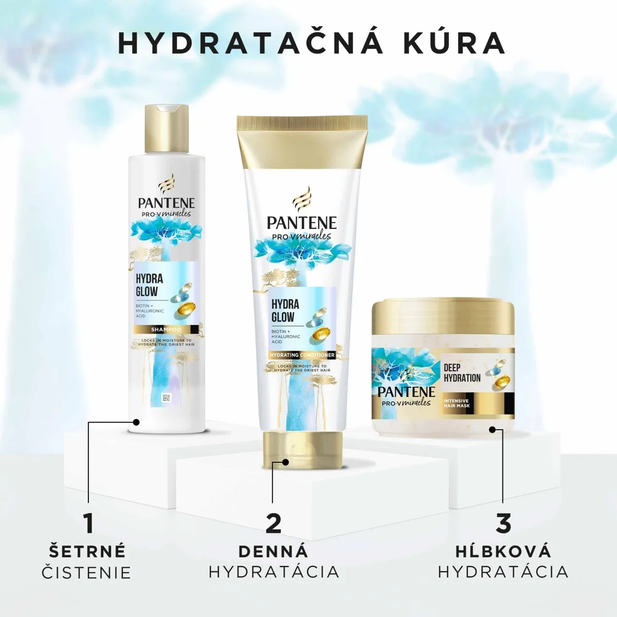 PANTENE HYDRA GLOW KONDIC.BIOT.MIR.SUCH.VLASY 160ML 1×160 ml, kondicionér