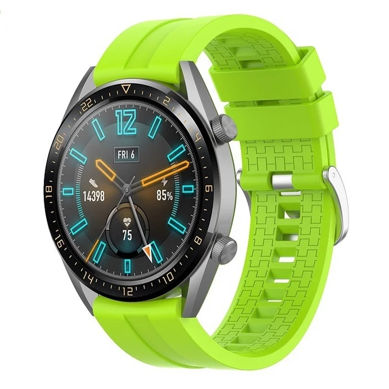 Silicone Cube remienok na Samsung Galaxy Watch 3 45mm fruit green