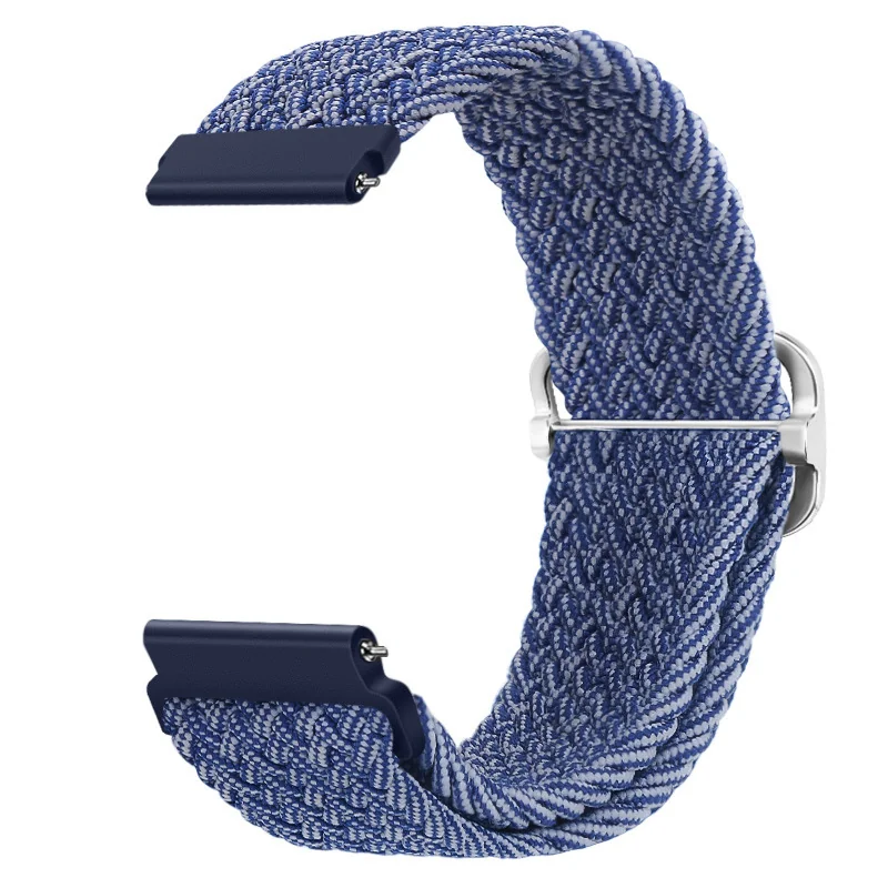 BStrap Braid Nylon remienok na Garmin Vivoactive 5 blue white