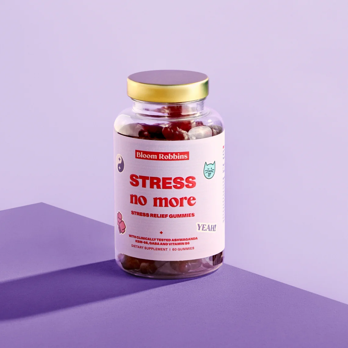 STRESS no more - Stress relief gummies 1×60 ks, výživový doplnok