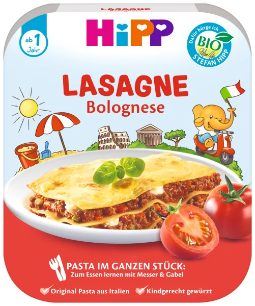 HiPP BIO Bolonske lasagne(cestoviny v jednom kuse)