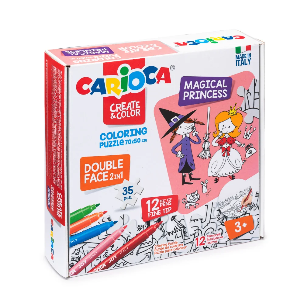 Vyfarbovacie puzzle 35 ks Carioca MAGICAL PRINCESS-CARIOCA 